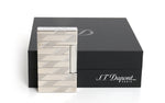 DUPONT LIGNE 2 GUILLOCHE MONOGRAM LIGHTER 1872 SILVER
