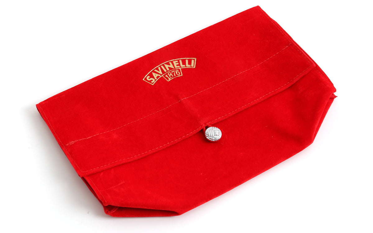 RED VELVET PIPE AND TOBACCO BAG