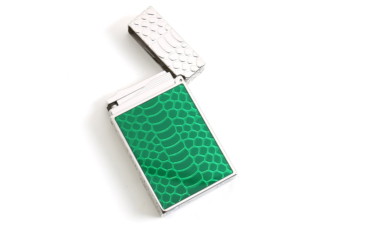 DUPONT LIGNE 2 SNAKE GREEN LIGHTER
