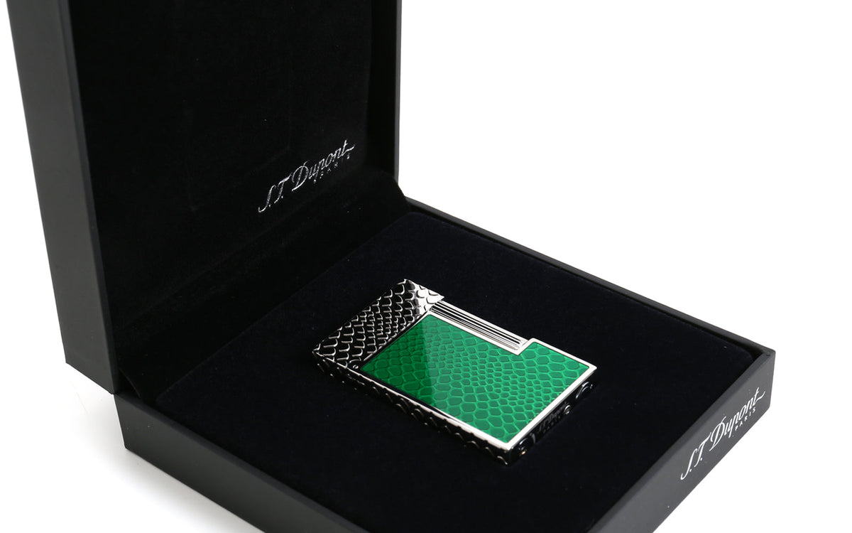 DUPONT LIGNE 2 SNAKE GREEN LIGHTER