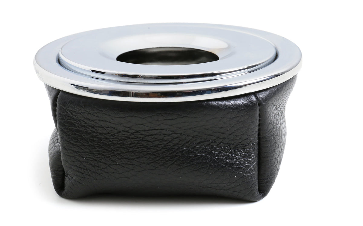 CORVETTE BLACK LEATHER ASHTRAY