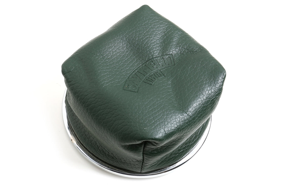 CORVETTE GREEN LEATHER ASHTRAY