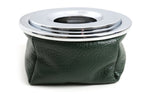 CORVETTE GREEN LEATHER ASHTRAY