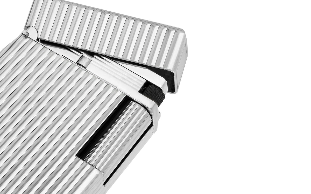 DUPONT LIGNE 1 GUILLOCHÉ SILVER LIGHTER
