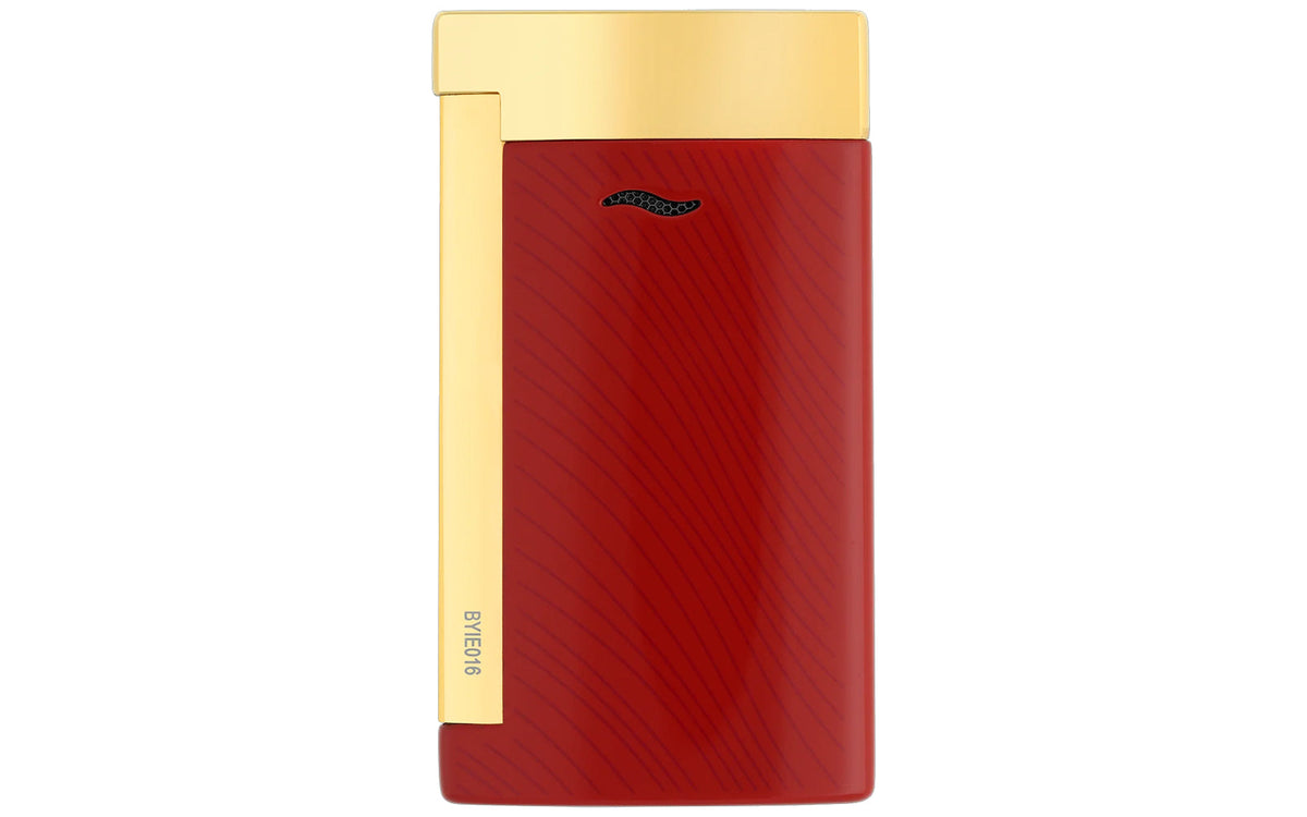 DUPONT SLIM 7 HORSE RED GOLD LIGHTER