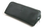 TOBACCO AND PIPE BAG IN GREEN LEATHER