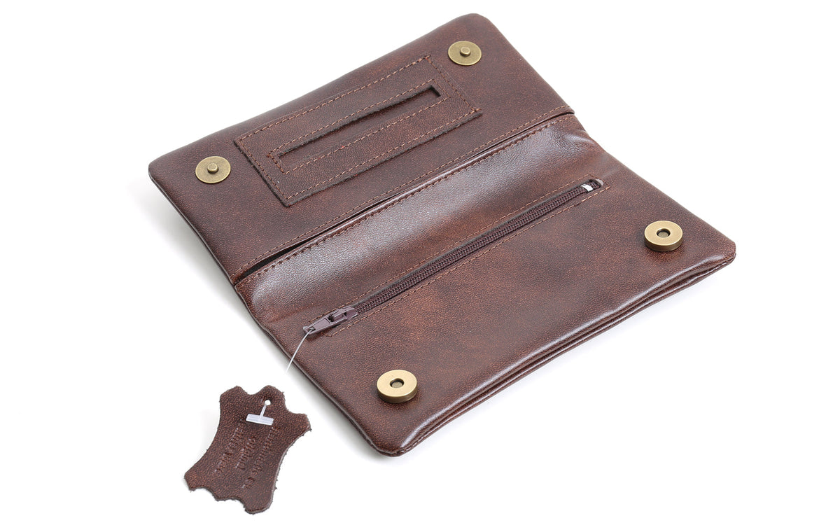 BROWN TOBACCO AND PAPER POUCH