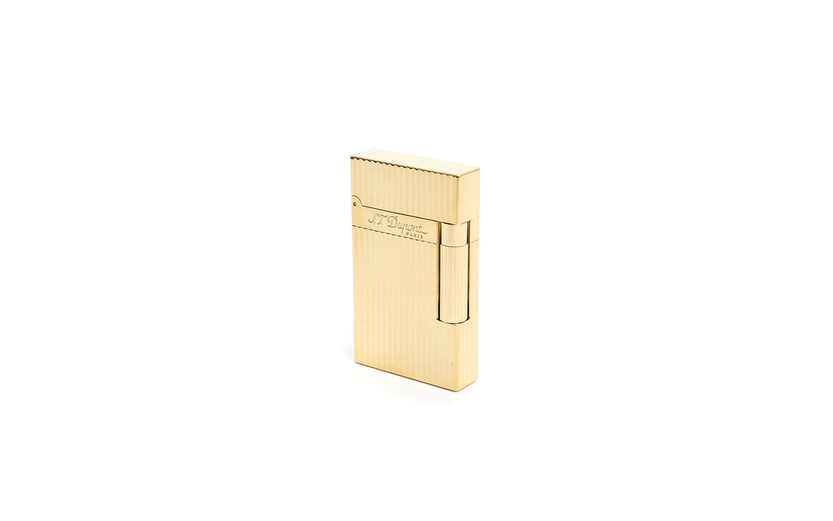 DUPONT LIGNE 2 GOLD VERTICAL LINES LIGHTER
