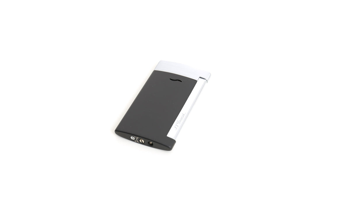 DUPONT SLIM 7 LIGHTER MATT BLACK WITH CHROME FINISHES