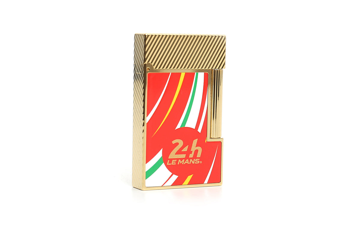 DUPONT LIGNE 2 LE MANS RED/GOLDEN LIGHTER