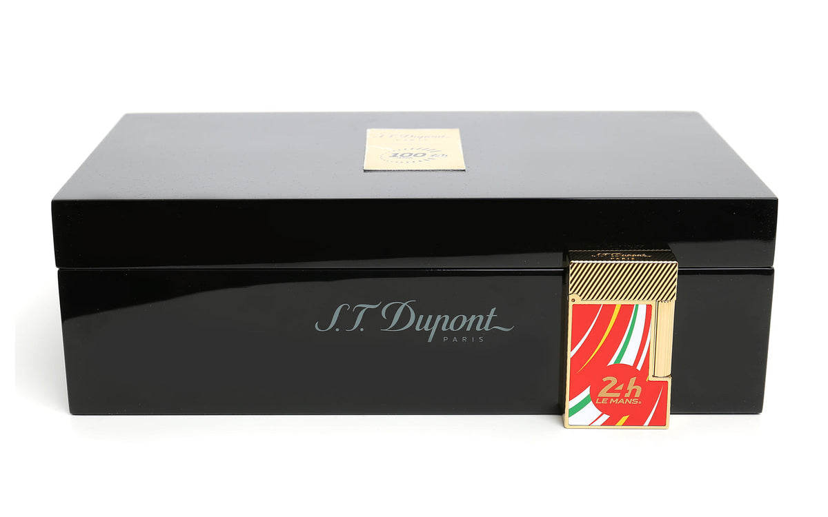 DUPONT LIGNE 2 LE MANS RED/GOLDEN LIGHTER