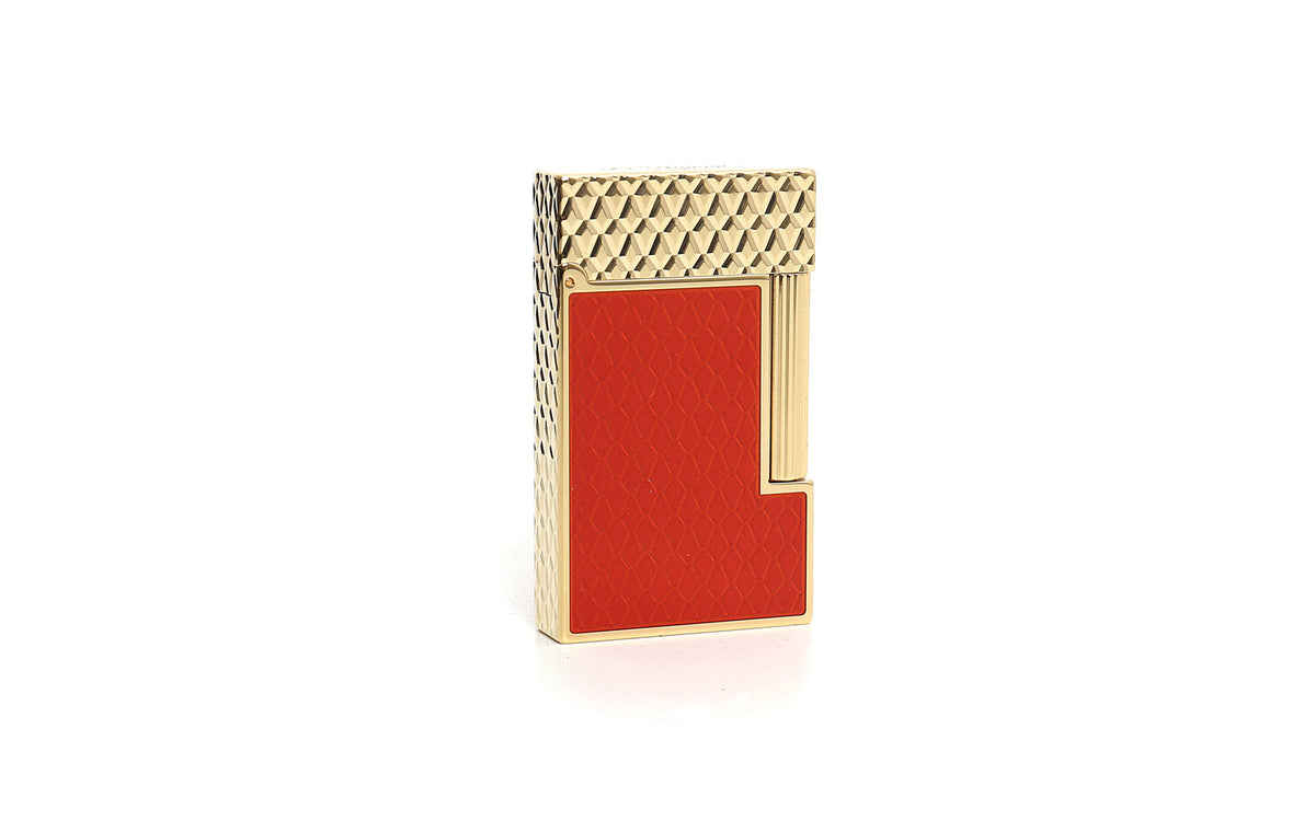 DUPONT LIGNE 2 LIGHTER BORDEAUX/GOLD