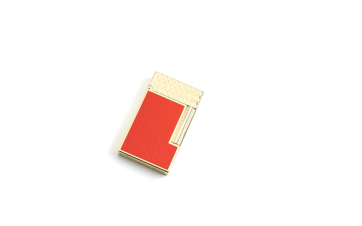 DUPONT LIGNE 2 LIGHTER BORDEAUX/GOLD