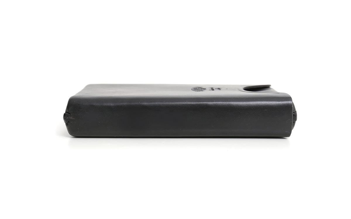 4 PLACE CIGAR BOX IN BLACK LEATHER