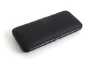 3 PLACE BLACK LEATHER CIGAR BOX