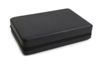 ZIP CIGAR BOX IN BLACK LEATHER