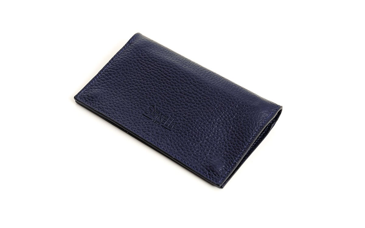 TOBACCO/FILTERS CASE IN BLUE LEATHER