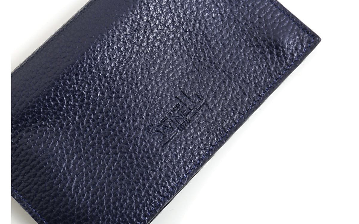TOBACCO/FILTERS CASE IN BLUE LEATHER