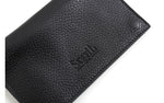 BLACK LEATHER TOBACCO/FILTERS CASE