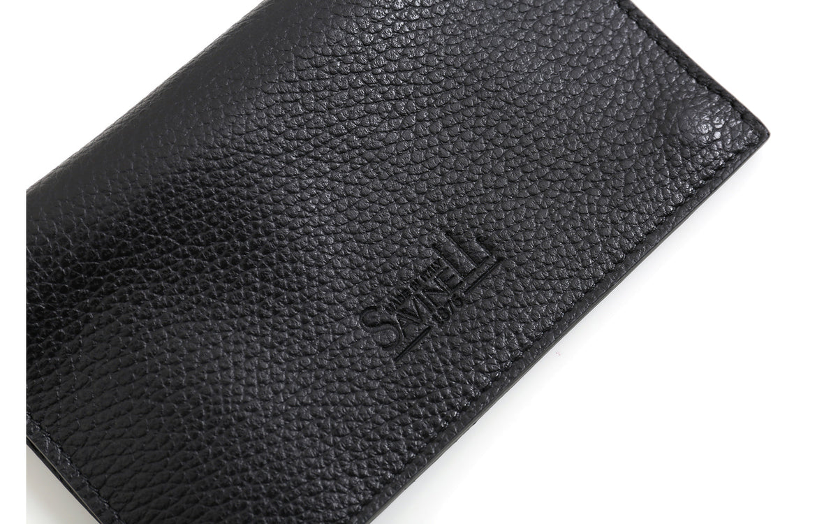 BLACK LEATHER TOBACCO/FILTERS CASE