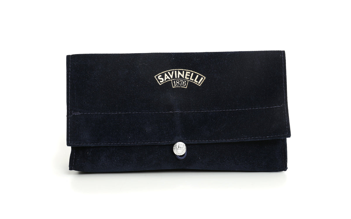 BLUE VELVET PIPE AND TOBACCO BAG
