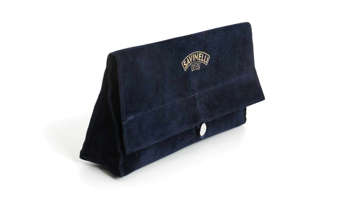 BLUE VELVET PIPE AND TOBACCO BAG
