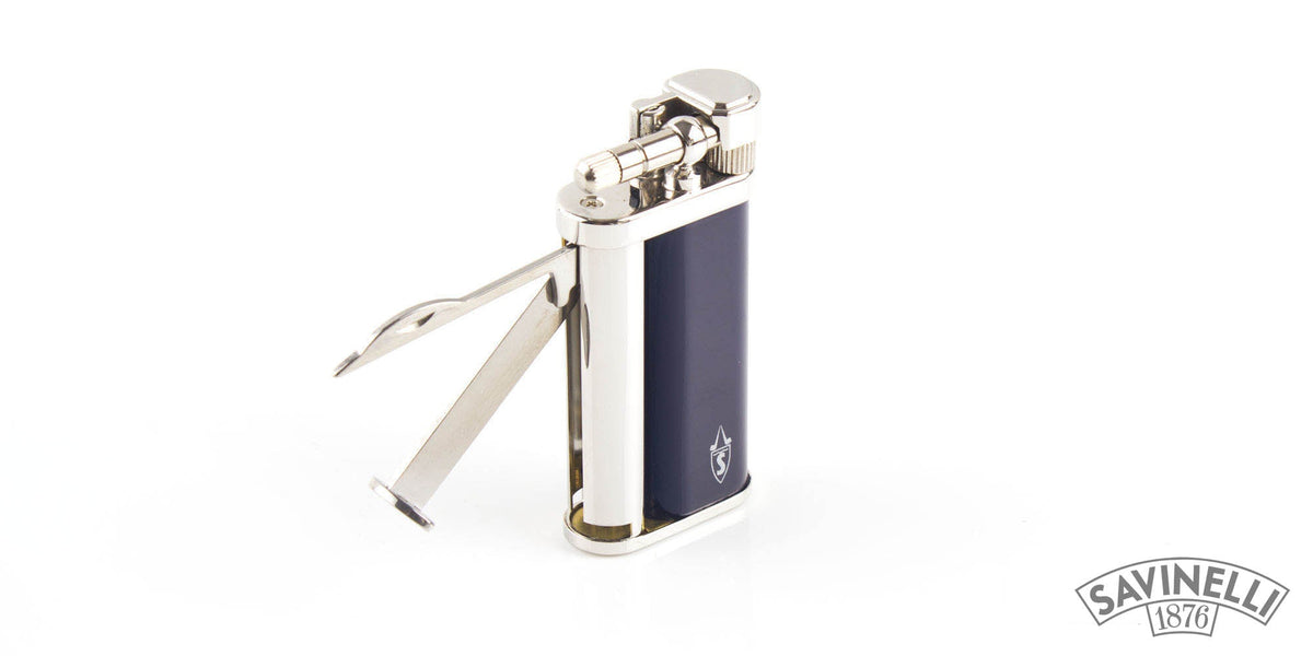 SAVINELLI LIGHTER LACQUERED BLUE
