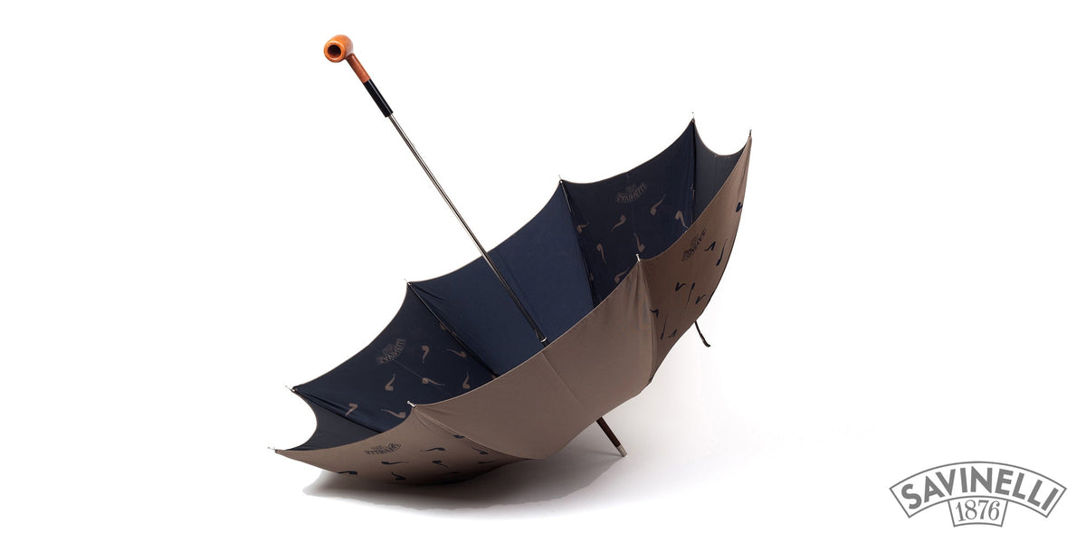 UMBRELLA WITH SAVINELLI BEIGE PIPE
