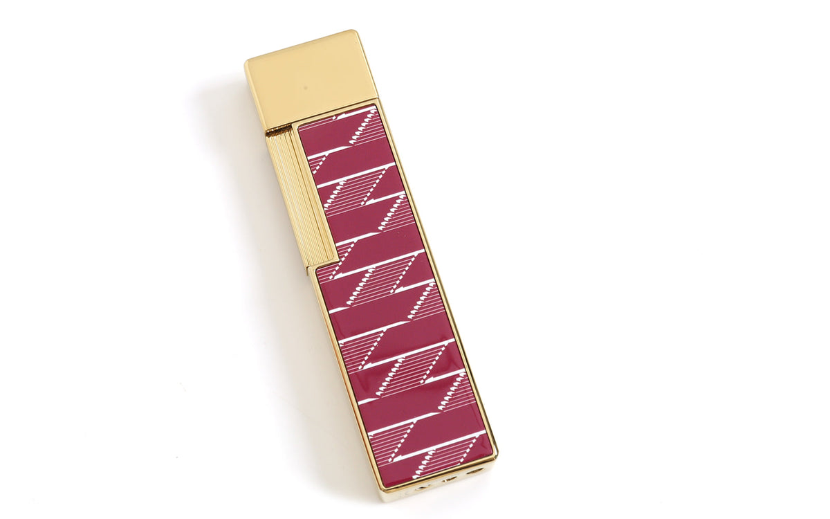 DUPONT TWIGGY MONOGRAMM BORDEAUX FEUERZEUG