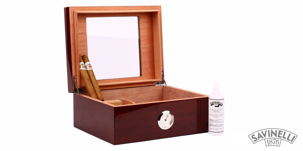 BROWN PLEXI CIGAR BOX