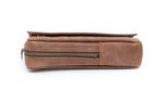 SUEDE PIPE AND TOBACCO BAG - COGNAC
