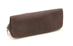 SUEDE PIPE AND TOBACCO BAG - BROWN