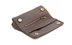 SUEDE PIPE AND TOBACCO BAG - BROWN
