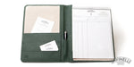GREEN LEATHER NOTEBOOK