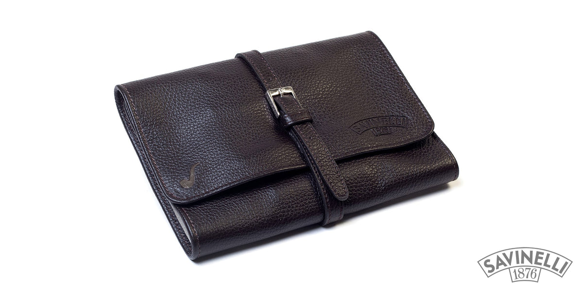 BROWN ROLL-UP TRAVEL PIPE HOLDER