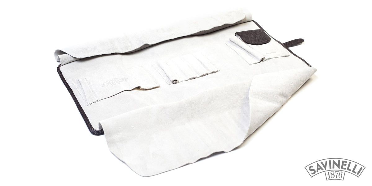 BROWN ROLL-UP TRAVEL PIPE HOLDER
