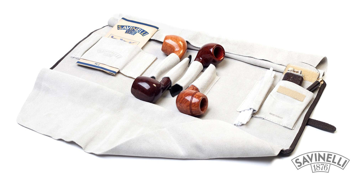 BROWN ROLL-UP TRAVEL PIPE HOLDER