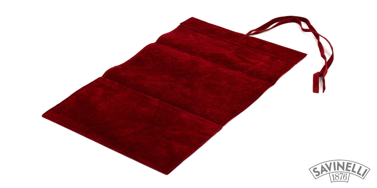 BORDEAUX VELVET PIPE BAG