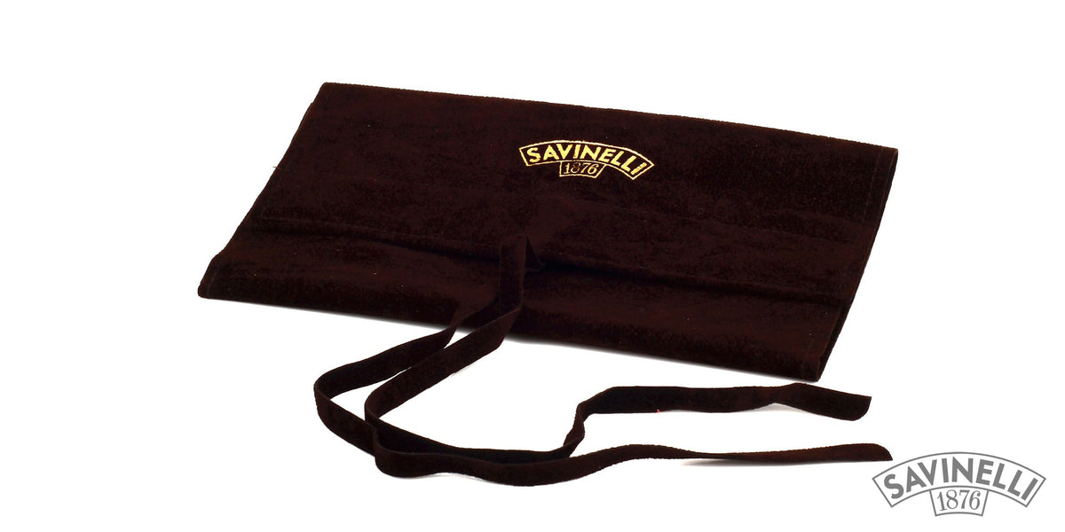 BROWN VELVET PIPE BAG
