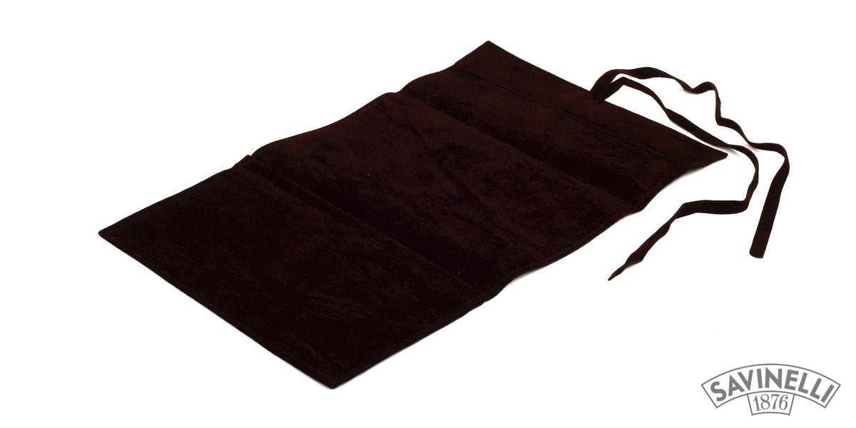 BROWN VELVET PIPE BAG
