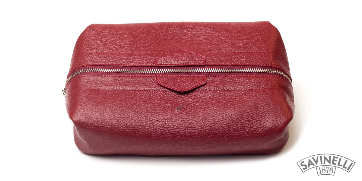RED MEN'S TRAVEL CASE