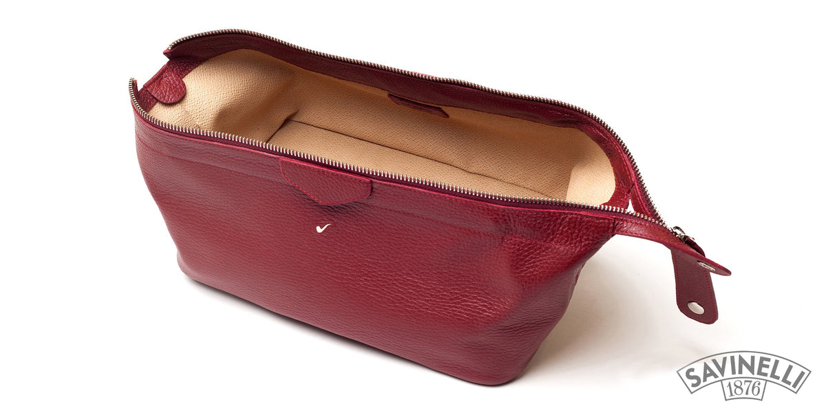 RED MEN'S TRAVEL CASE