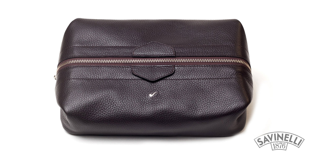 BROWN MEN'S TRAVEL CASE