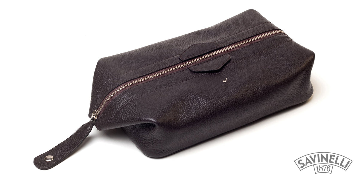 BROWN MEN'S TRAVEL CASE