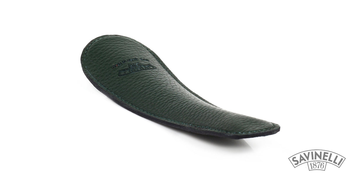 SOCKS COVERED IN GREEN LEATHER