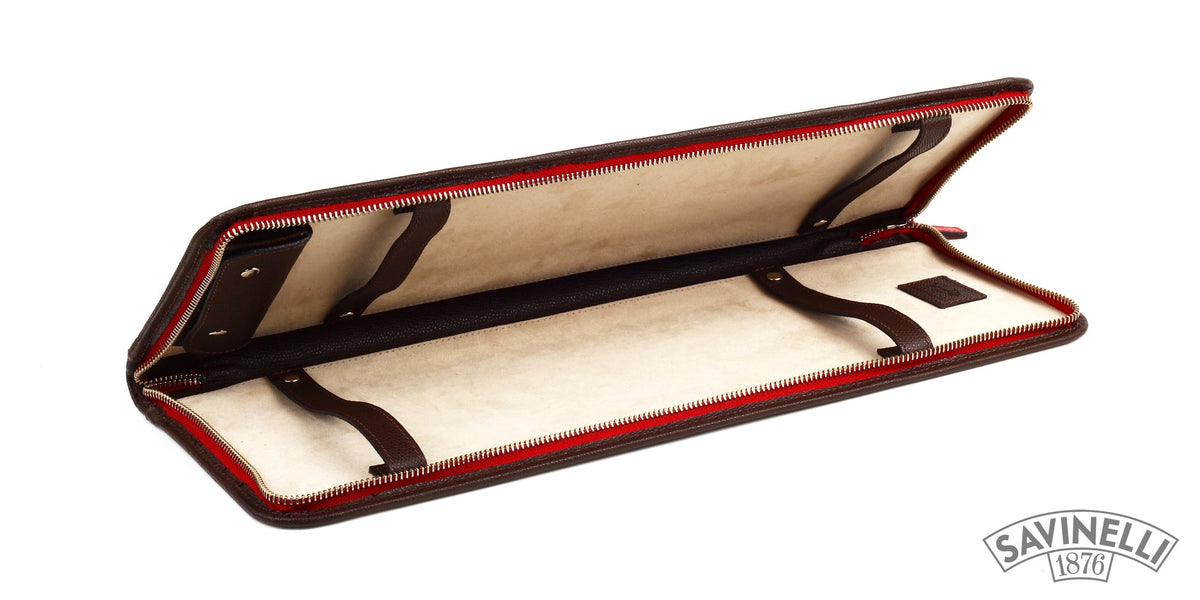 BROWN TRAVEL TIE HOLDER