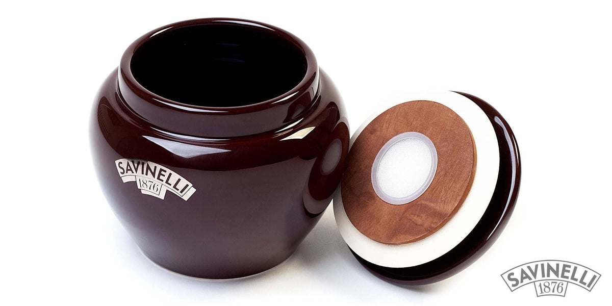 BROWN CERAMIC TOBACCO POT