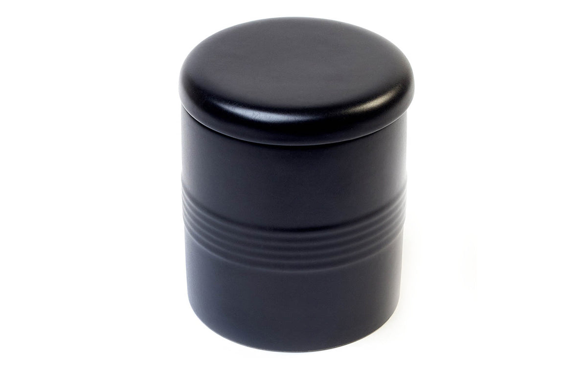 BLACK TOBACCO PIPE JAR