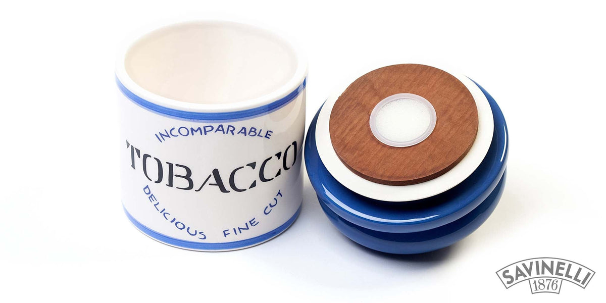 VASO PORTA TABACCO KILO BLU