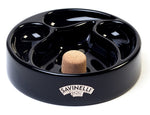 PIPE ASHTRAY WITH PIPE REST 3 PLACES BLACK